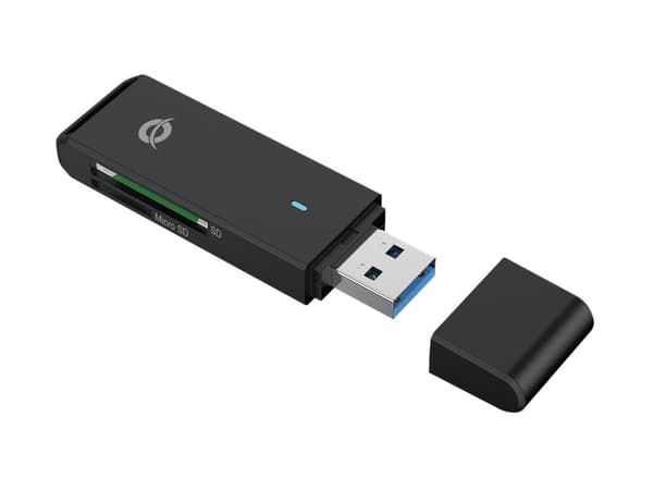 Conceptronic BIAN SD-kortlæser USB 3.0 - MicroSD (TransFlash) - MicroSDHC - MicroSDXC - SD - SDHC - SDXC - Sort - USB 3.2 Gen 1 (3.1 Gen 1) Type-A - 2
