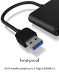 Miniatyrbild 5 av 5: RaidSonic ICY BOX IB-CR301-U3 - kortläsare (CF I, SD, CF, microSD, SDHC, SDXC, SDHC UHS-I, SDXC UHS-I) - USB3.0 (IB-CR301-U3)