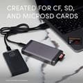 Miniatyrbild 2 av 6: SanDisk® PROFESSIONAL PRO-READER Multi-Card Högpresterande kortläsare för CF®, SD och microSD™-kort, kompatibel med USB-C, snabb överföring