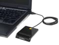 Pikkukuva 4 / 6: Manhattan USB-A-kontaktin älykortinlukija, 12 Mbps, kitkatyyppi yhteensopiva, ulkoinen, Windows tai Mac, kaapeli 105 cm, musta, kolmen vuoden takuu, l