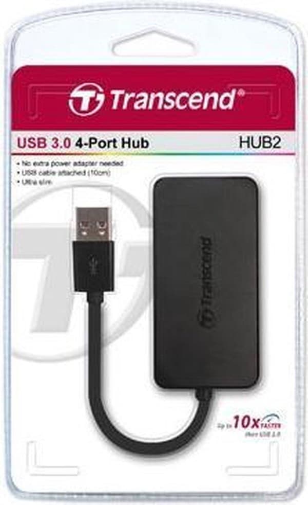 Transcend USB 2.0 / USB 3.0 4-portshubb