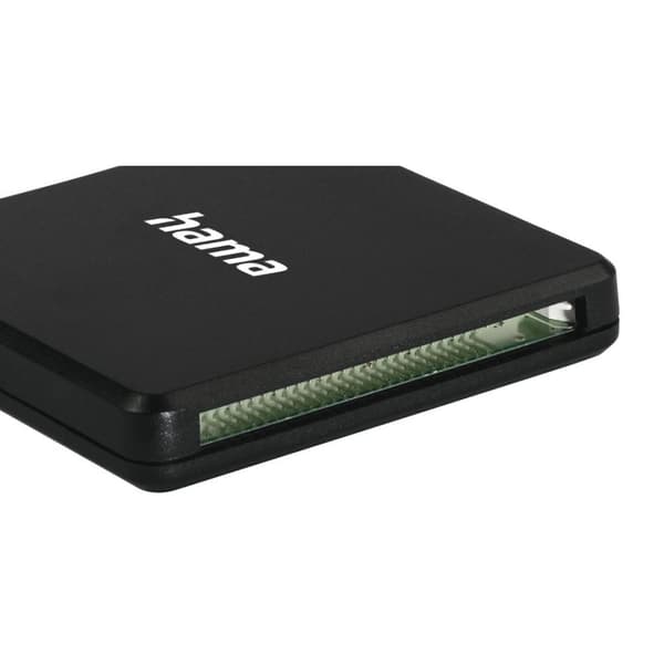 Hama USB 3.0 flerkortsläsare, SD/microSD/CF, svart
