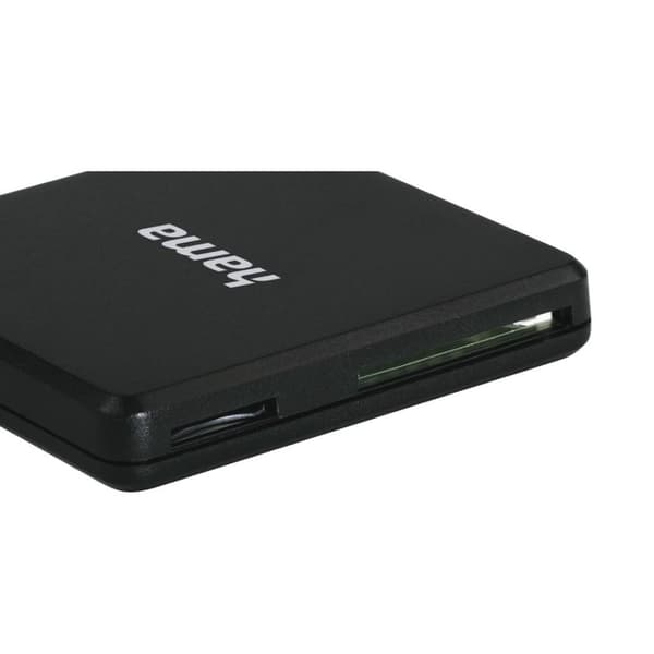 Hama USB 3.0 flerkortsläsare, SD/microSD/CF, svart