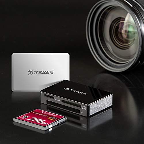 Transcend RDF8K2 - Kortläsare (CF, SDHC, microSDHC, SDXC, microSDXC, SDHC UHS-I, SDXC UHS-I, microSDHC UHS-I, microSDXC UHS-I) - USB 3.1 Gen 1