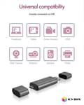 Miniatyrbild 6 av 10: ICY BOX IB-CR200-C minneskortläsare USB 2.0 Antracit