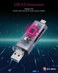 Miniatyrbild 7 av 10: ICY BOX IB-CR200-C minneskortläsare USB 2.0 Antracit