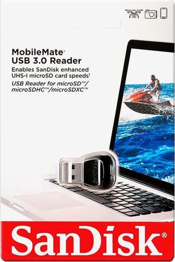 Sandisk MobileMate minneskortläsare USB 3.0 Svart