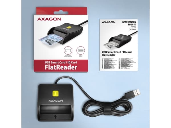 AXAGON CRE-SM3N reader Smart card USB 1.3m cable