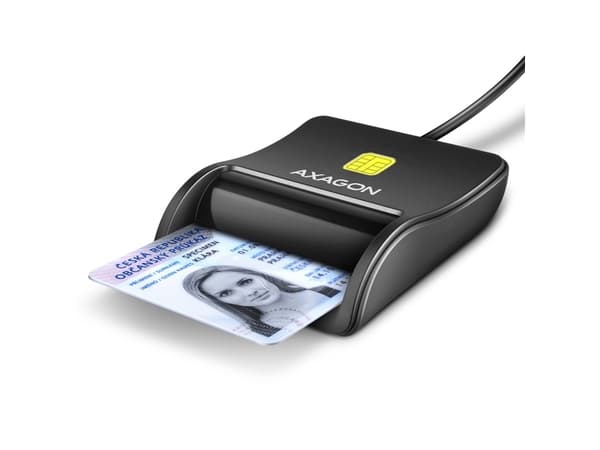 AXAGON CRE-SM3N reader Smart card USB 1.3m cable Svart