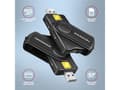 Pikkukuva 2 / 5: CRE-SMP2A ID &amp; SD/microSD/SIM-kortti PocketReader USB
