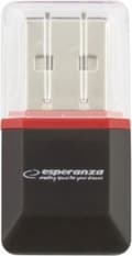 Miniatyrbild 1 av 4: Esperanza EA134K kortläsare Svart, Silver, Transparent USB 2.0