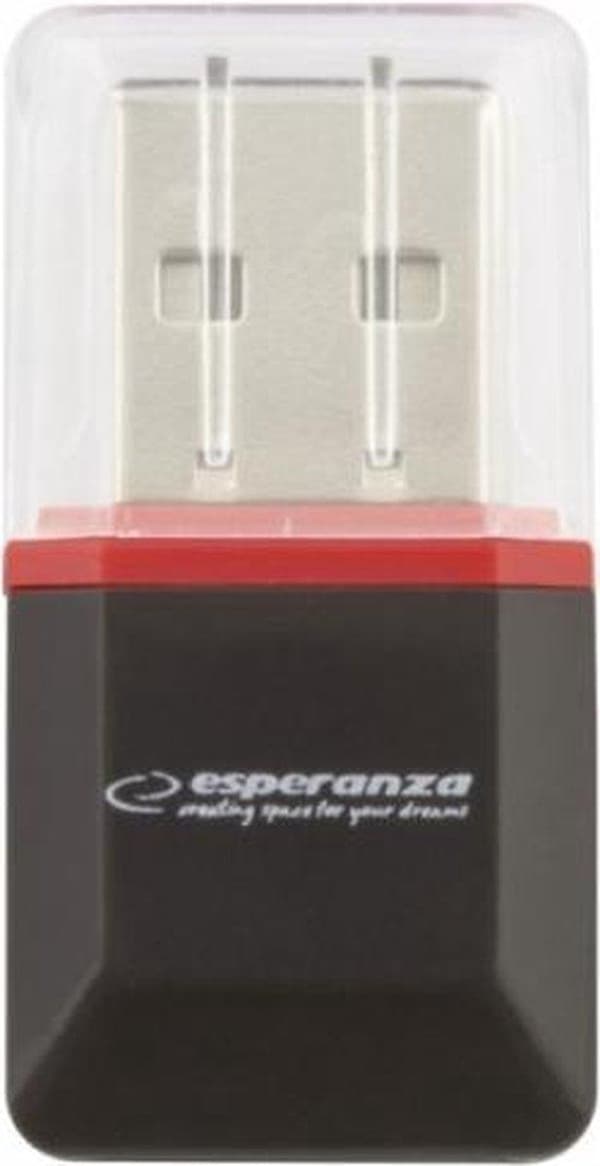 Esperanza EA134K kortläsare Svart, Silver, Transparent USB 2.0