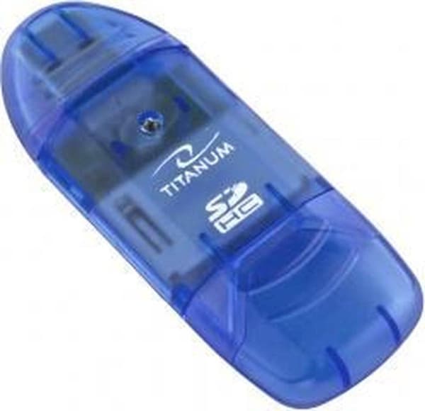TITANUM TA101B kortläsare Blue USB 2.0