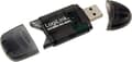 Miniatyrbild 3 av 3: LogiLink Cardreader USB 2.0 Stick extern för SD/MMC USB 2.0 Svart minneskortläsare