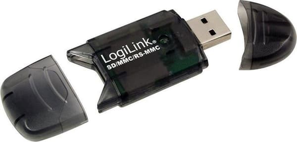 LogiLink Cardreader USB 2.0 Stick extern för SD/MMC USB 2.0 Svart minneskortläsare