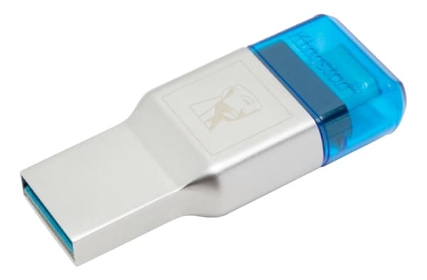 Kingston MobileLite Duo 3C microSD kortläsare, USB typ-C, silver