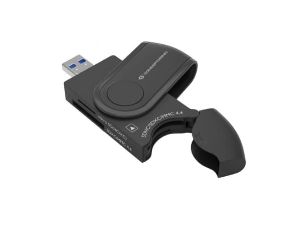 Conceptronic - Kortläsare - 4-i-1 (SD, TransFlash, microSD, SDHC, microSDHC, SDXC, microSDXC) - USB 3.0