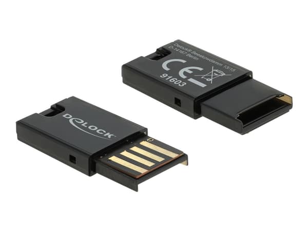 Delock - Kortläsare (microSD, microSDHC, microSDXC, microSDHC UHS-I, microSDXC UHS-I, microSDHC UHS-II, microSDXC UHS-II) - USB 2.0