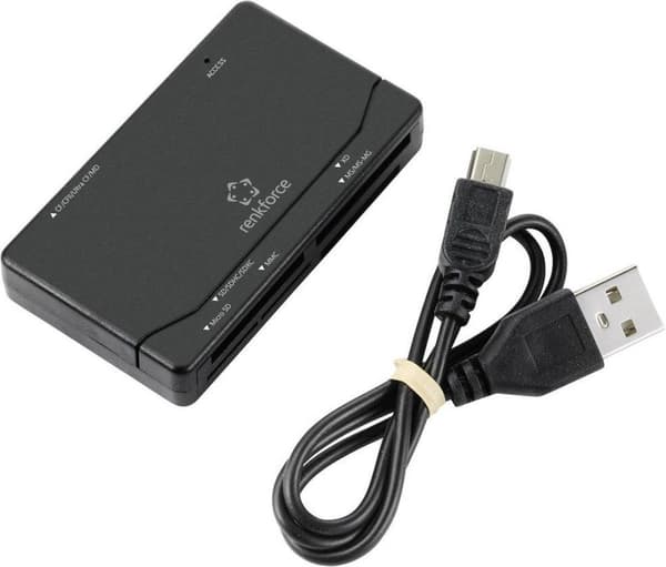 Renkforce RF-PCR-150 Extern minneskortläsare USB 2.0 Svart (RF-5152720)