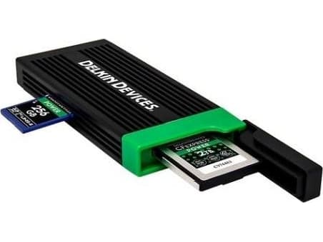 Delkin USB 3.2 CFexpress Type B &amp;amp; SD UHS-II -muistikortinlukija