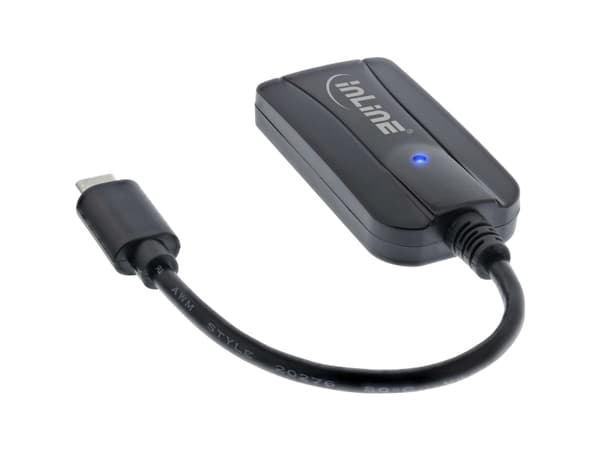 InLine 66772C, HC MMC+, MMC, MMC+, MicroSD (TransFlash), MicroSDHC, MicroSDXC, SD, SDHC, SDXC, Svart, 5000 Mbit/s, USB 3.2 Gen 1 (3.1 Gen 1) Type-C,