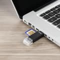 Miniatyrbild 3 av 4: Hama Basic minneskortläsare USB 2.0/Micro-USB Svart