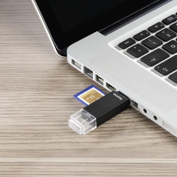 Hama Basic minneskortläsare USB 2.0/Micro-USB Svart