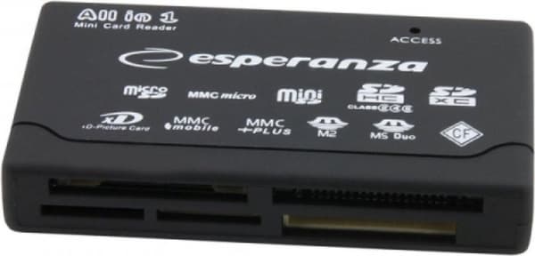 Esperanza EA119 kortläsare Black USB 2.0