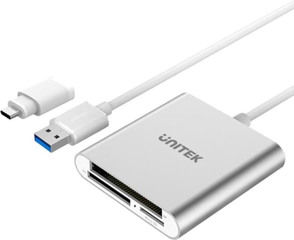 UNITEK Y-9313 kortläsare USB 3.2 Gen 1 (3.1 Gen 1) Silver
