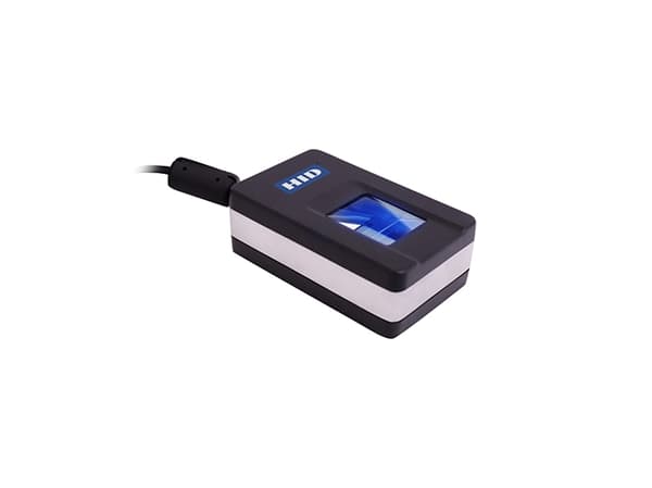 HID U.are.U 5300, USB-fingeravtrykkleser, USB 2.0, oppløsning 500 dpi, 256 grånivåer, vekt: 0,245 kg, inkl.: tilkoblingskabel (USB, lengde: 180 cm) b
