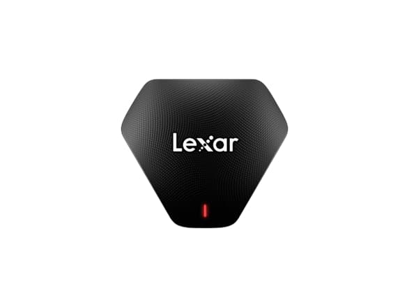 Lexar Professional Multi-Card 3-in-1 USB 3.1 -lukija, MicroSD (TransFlash), MicroSDHC, MicroSDXC, SD, SDHC, SDXC, musta, 170 Mbit/s, muovi, Mac OS 10