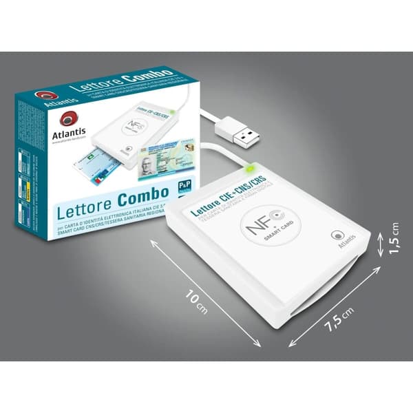 BRUGT Kortlæser Hvid (Refurbished A+)