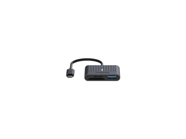 Rapoo UCR-3001, MMC, MicroSD (TransFlash), SD, SDHC, SDXC, Svart, 5000 Mbit/s, Aluminium, USB 3.2 Gen 1 (3.1 Gen 1) Typ-C, 54 mm