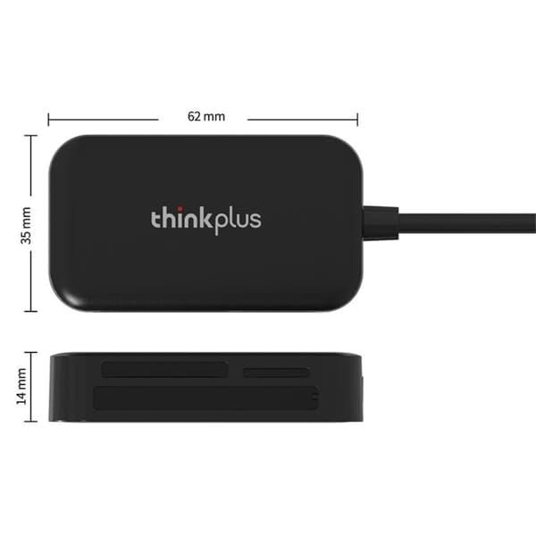 LENOVO Thinkplus USB3.0 3-in-1 Transmission CF TF SD -kortinlukija