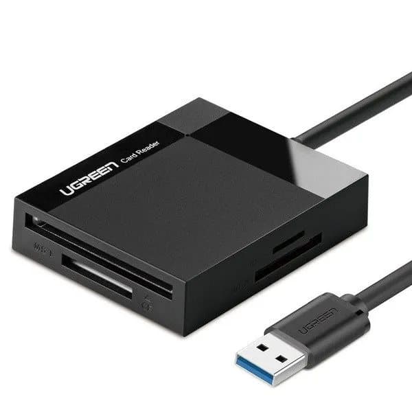 Ugreen USB 3.0 SD/micro SD/CF/MS memory card reader black (CR125 30333)