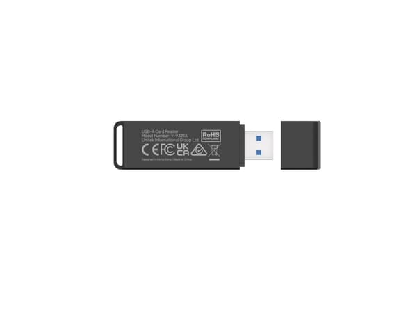 UNITEK Y-9327A, MicroSD (TransFlash), MicroSDHC, MicroSDXC, SD, SDHC, musta, 5000 Mbit/s, akryylinitriilibutadieenistyreeni, USB 3.2 Gen 1 (3.1 Gen 1