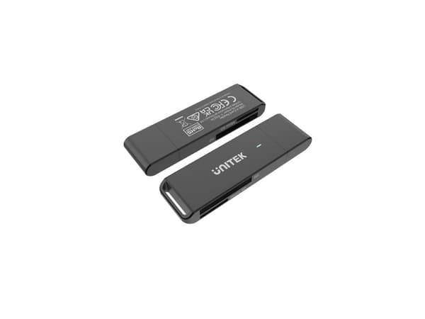 UNITEK Y-9327A, MicroSD (TransFlash), MicroSDHC, MicroSDXC, SD, SDHC, musta, 5000 Mbit/s, akryylinitriilibutadieenistyreeni, USB 3.2 Gen 1 (3.1 Gen 1