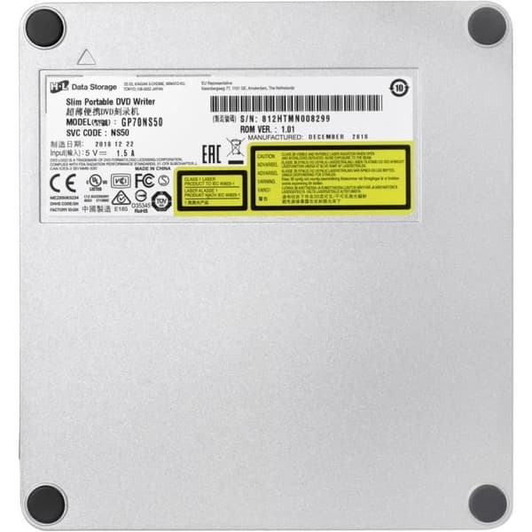 Extern DVD-brännare - HITACHI - GP70NS50 - USB 2.0 - Silver