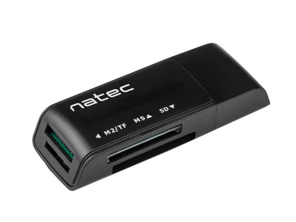 Natec memory card reader Mini ANT 3, black