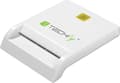 Miniatyrbild 1 av 5: Techly Compact Smart Card Reader/Writer USB2.0 White I-CARD CAM-USB2TY, USB 2.0, 1,5 m, Vit, 107 g