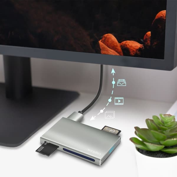 LogiLink 5-i-1 minnekortleser USB 3.2 Gen 1 5 Gbit/s
