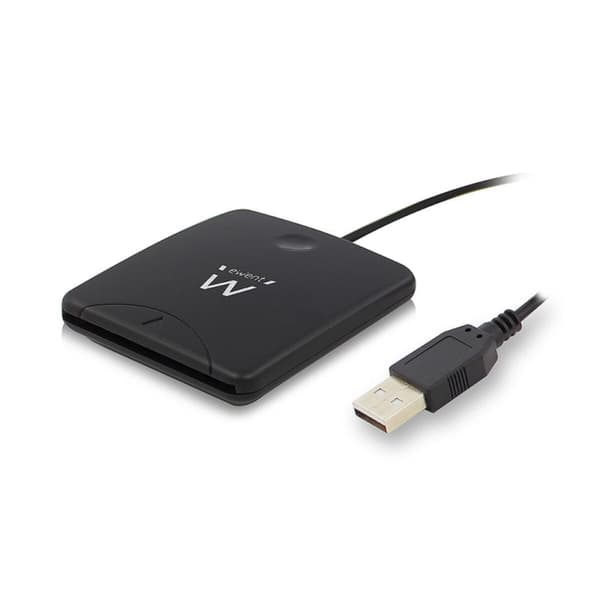 Kortläsare DNI/SIP Ewent EW1052 USB 2.0 Svart Svart