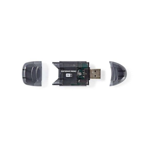 NEDIS čtečka paměťových karet/ MMC / SD / SDHC / USB 2.0/ černá