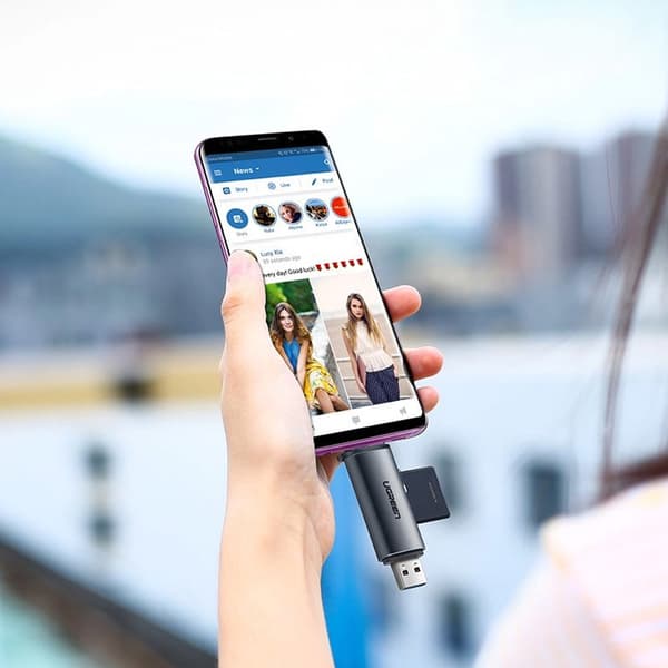 Ugreen Minnekortleser for SD / microSD med USB 3.0 / USB-C 3.0