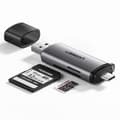 Miniatyrbilde 2 av 3: Ugreen Minnekortleser for SD / microSD  med USB 3.0 / USB-C 3.0