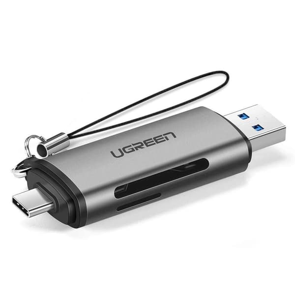 Ugreen SD-/microSD-muistikortinlukija USB 3.0:lla / USB-C 3.0:lla