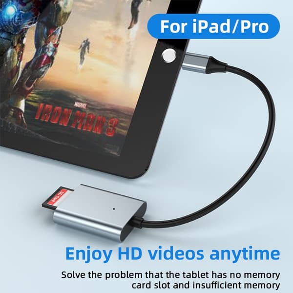 NÖRDIC USB-C 3.2 10Gbps Kortläsare SD Express 7.1 UHS-I NVME PCI-e 3.1