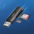Miniatyrbild 3 av 6: Ugreen kortläsare USB 3.0 SD/TF - Svart