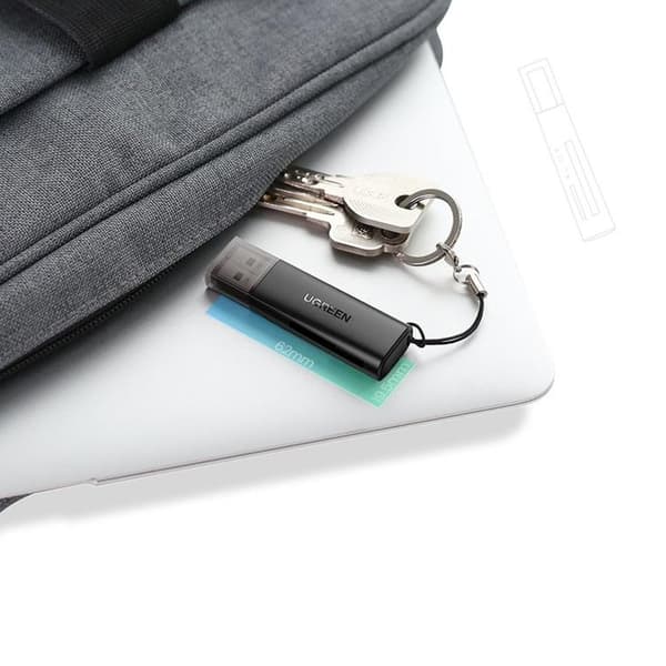 Ugreen kortläsare USB 3.0 SD/TF - Svart