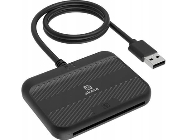 Akasa AKASA kortinlukija AK-CR-14BK, ulkoinen, USB